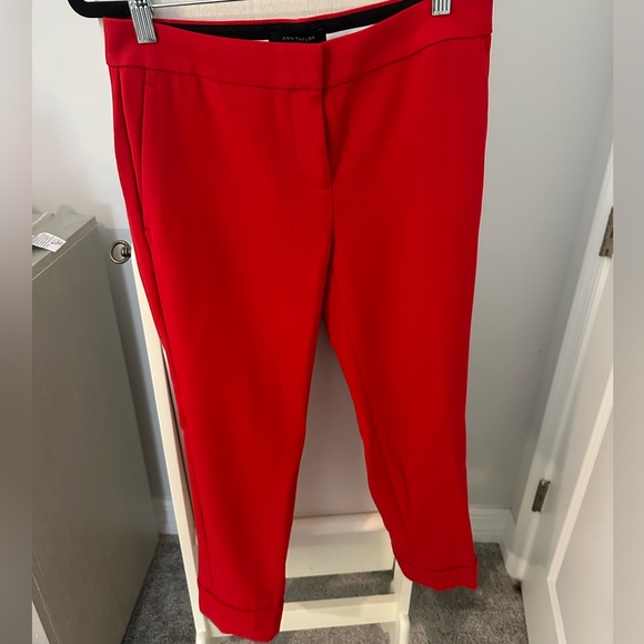 Ann Taylor Women's Straight Leg Pants - Black, Gray, Red, Navy - Picture 7 of 7